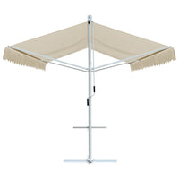 Tenda Parasole con Piedistallo 500x300 cm Crema 145883