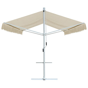 Tenda Parasole con Piedistallo 500x300 cm Crema 145883
