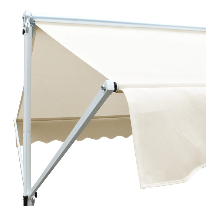 Tenda Parasole con Piedistallo 500x300 cm Crema 145883