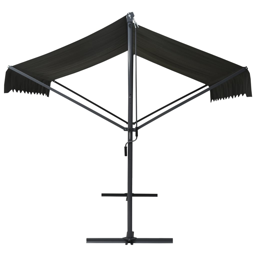 Tenda Parasole con Piedistallo 400x300 cm Antracite 145886