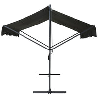 Tenda Parasole con Piedistallo 400x300 cm Antracite 145886