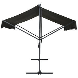 Tenda Parasole con Piedistallo 400x300 cm Antracite 145886