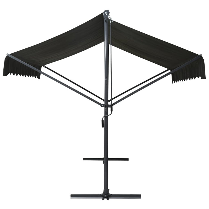 Tenda Parasole con Piedistallo 400x300 cm Antracite 145886