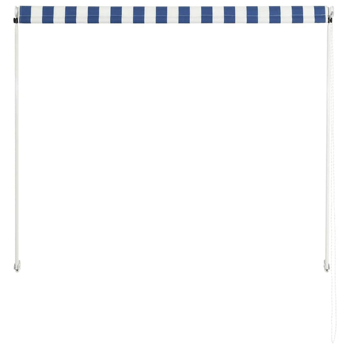 Tenda da Sole Retrattile 100x150 cm Blu e Bianco cod mxl 8272