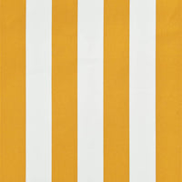 Tenda da Sole Retrattile 100x150 cm Giallo e Bianco cod mxl 17902