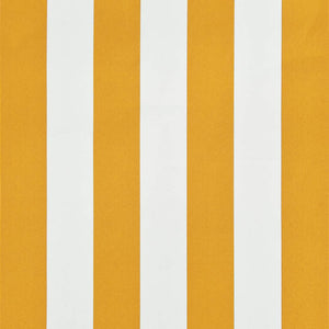 Tenda da Sole Retrattile 100x150 cm Giallo e Bianco 145890