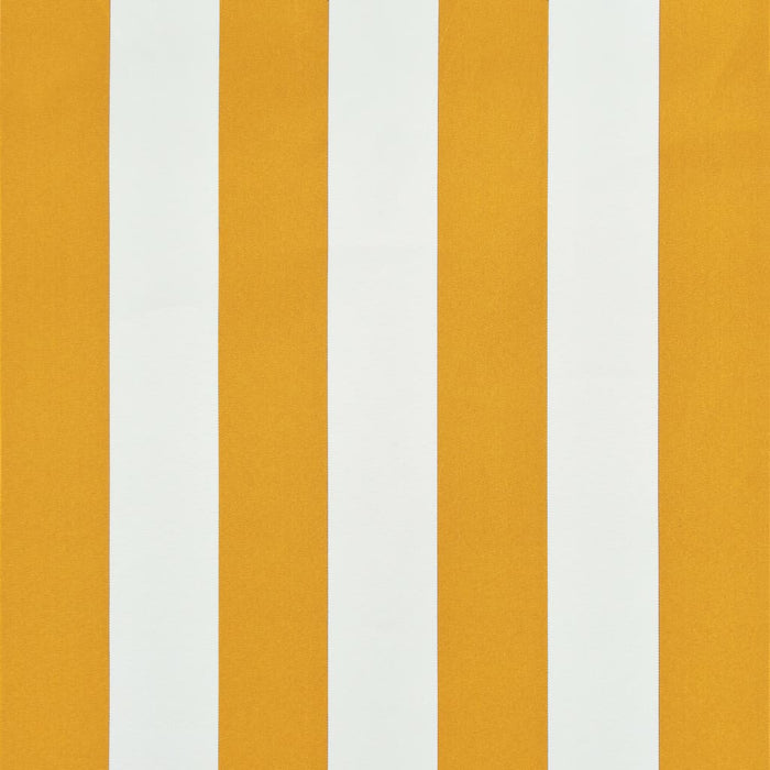 Tenda da Sole Retrattile con LED 250x150 cm Giallo e Bianco 145910