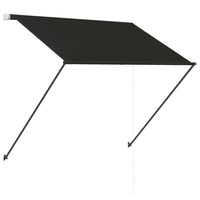 Tenda da Sole Retrattile con LED 100x150 cm Antracite 145914