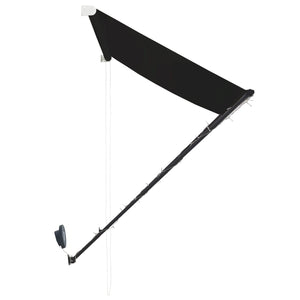 Tenda da Sole Retrattile con LED 100x150 cm Antracite 145914