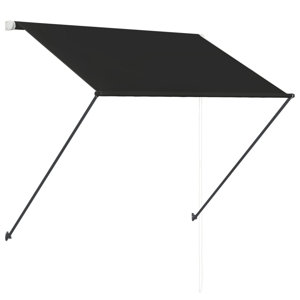 Tenda da Sole Retrattile con LED 200x150 cm Antracite 145916