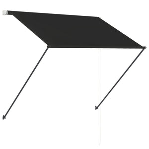 Tenda da Sole Retrattile con LED 200x150 cm Antracite 145916