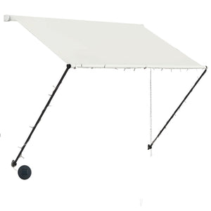 Tenda da Sole Retrattile con LED 200x150 cm Crema cod mxl 24889