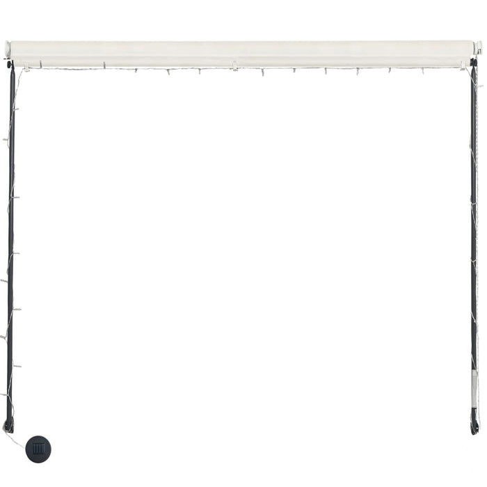 Tenda da Sole Retrattile con LED 200x150 cm Crema 145923