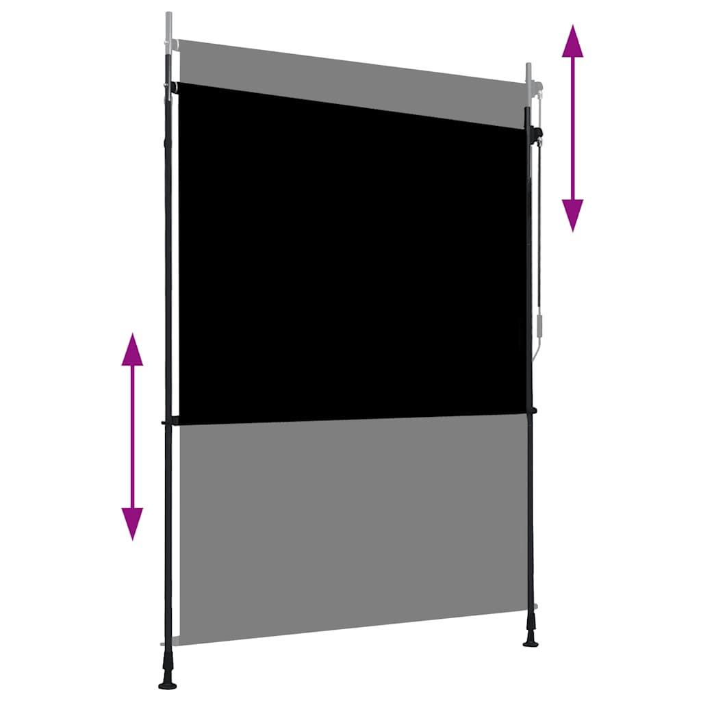 Tenda a Rullo per Esterni 150x270 cm Antracite 145937