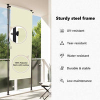 Tenda a Rullo per Esterni 120x270 cm Crema 145940