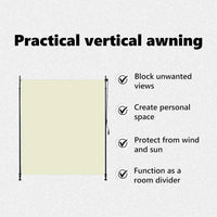 Tenda a Rullo per Esterni 200x270 cm Crema 145942