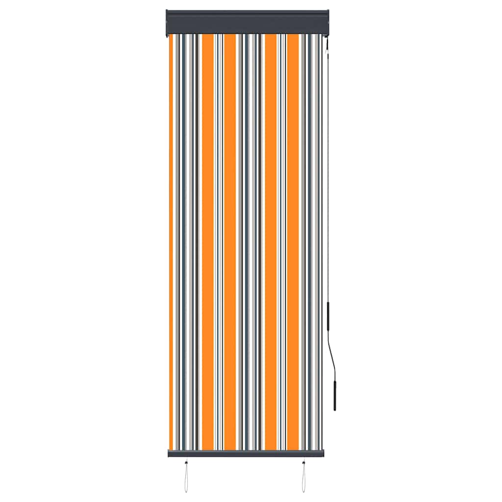 Tenda a Rullo per Esterni 60x250 cm Giallo e Blu