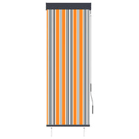 Tenda a Rullo per Esterni 60x250 cm Giallo e Blu