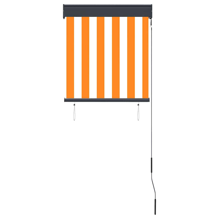 Tenda a Rullo per Esterni 60x250 cm Bianca e Arancione