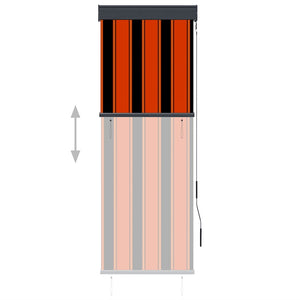 Tenda a Rullo per Esterni 60x250 cm Arancione e Marrone 145948