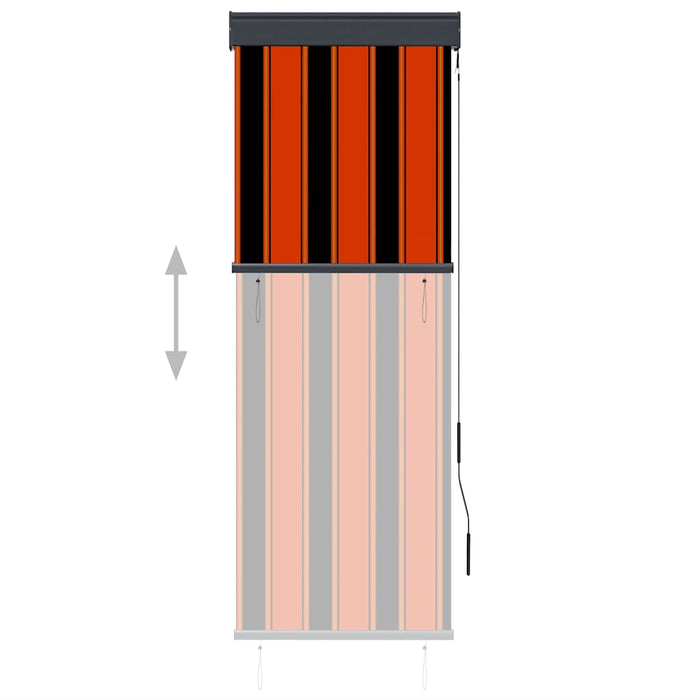 Tenda a Rullo per Esterni 60x250 cm Arancione e Marrone cod mxl 41554