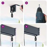 Tenda a Rullo per Esterni 60x250 cm Arancione e Marrone cod mxl 41554