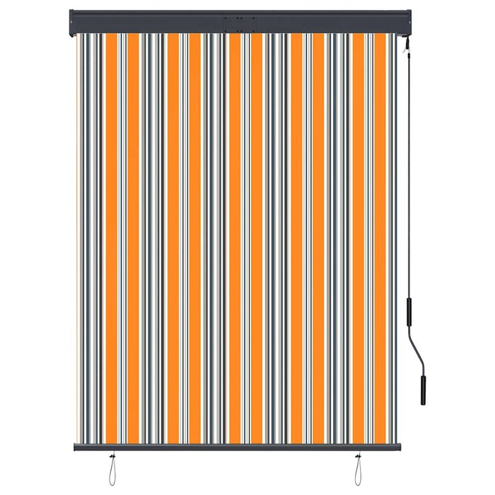 Tenda a Rullo per Esterni 120x250 cm Giallo e Blu 145962