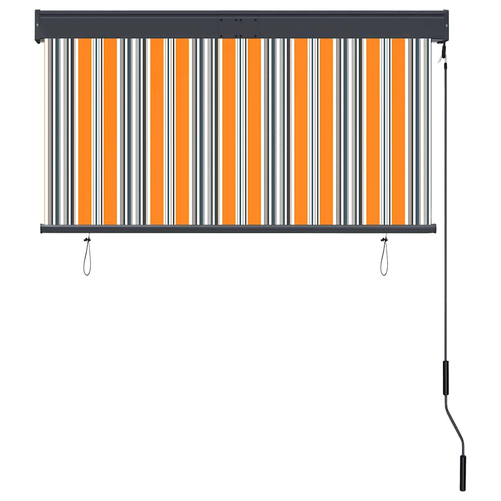 Tenda a Rullo per Esterni 120x250 cm Giallo e Blu