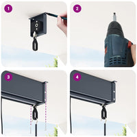 Tenda a Rullo per Esterni 120x250 cm Arancione e Marrone cod mxl 41558