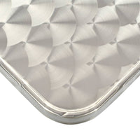 Tavolo da Giardino Argento 80x80x70 cm in Alluminio 48716