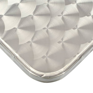 Tavolo da Giardino Argento 80x80x70 cm in Alluminio 48716