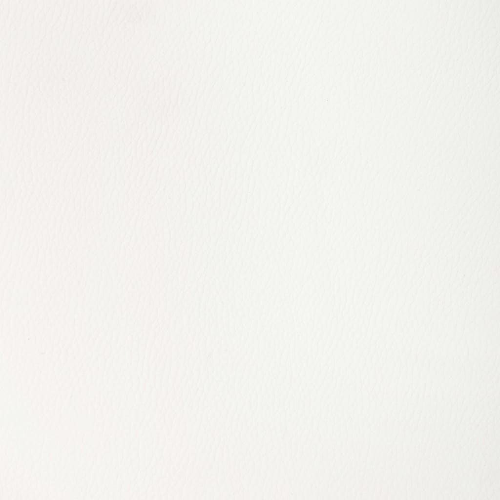 Sedia da Pranzo Girevole Bianca in Legno Piegato e Similpelle 287398