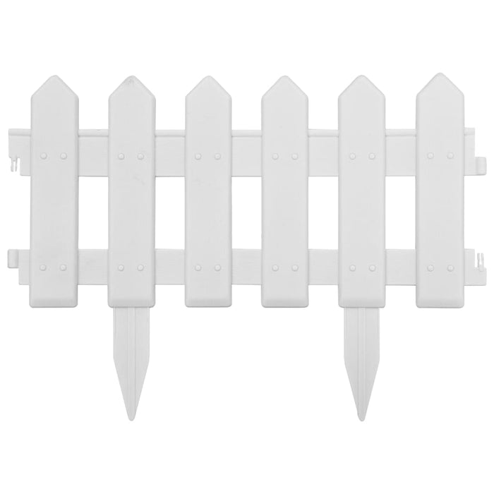 Bordi per Prato 25 pz Bianchi 10 m in PP 48616