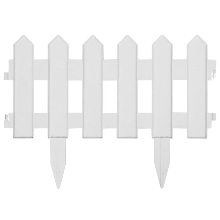 Bordature per Prato 25 pz Bianco 10 m in PP cod mxl 15022