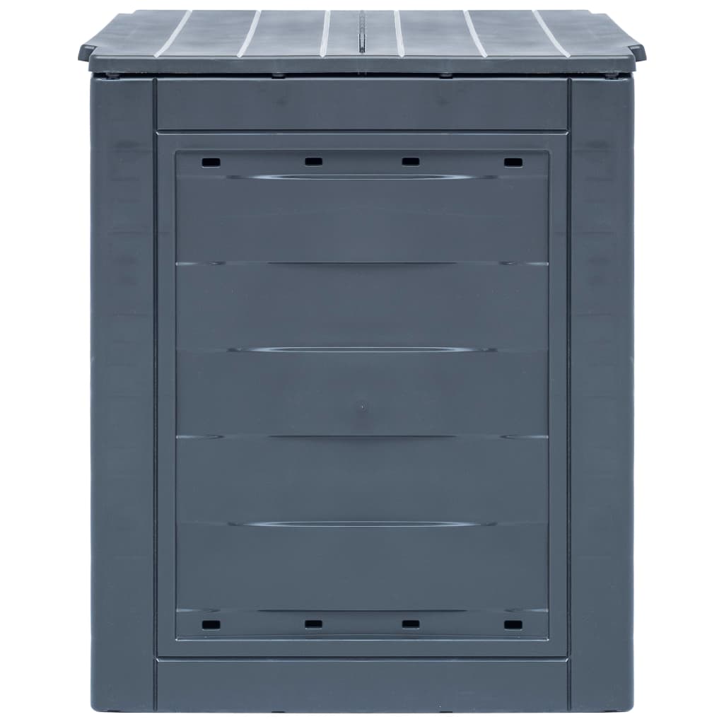 Compostiere per Giardino 2 pz Grigio 60x60x73 cm 520 L 278919