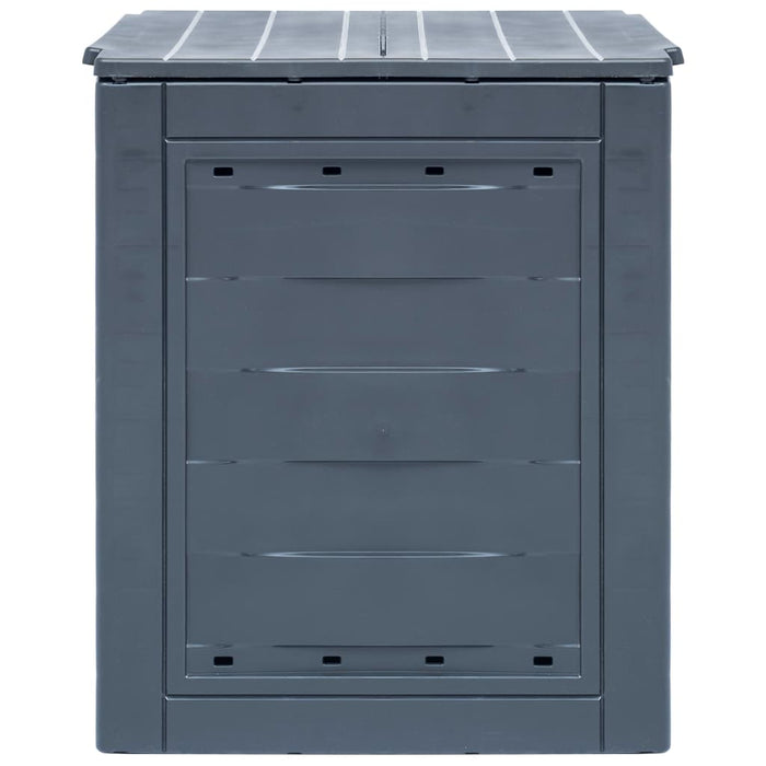 Compostiere per Giardino 2 pz Grigio 60x60x73 cm 520 L 278919