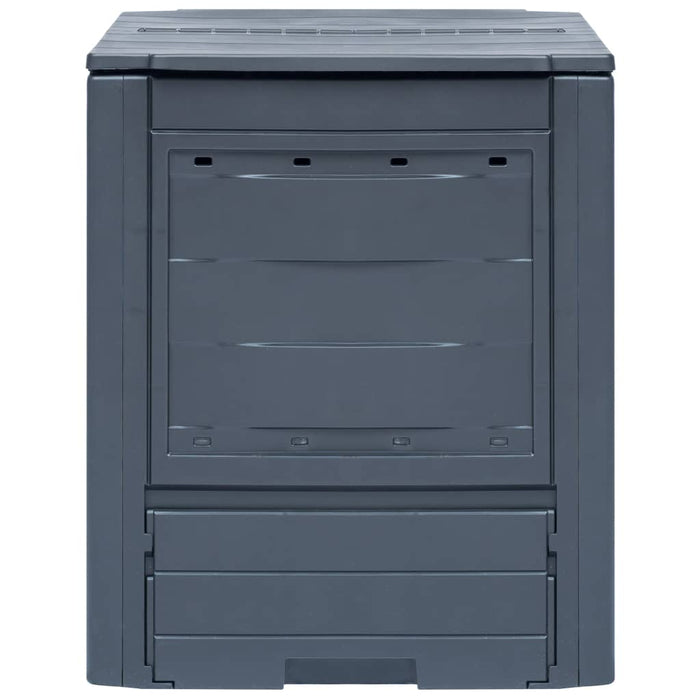 Compostiere per Giardino 3 pz Grigio 60x60x73 cm 780 L 278920