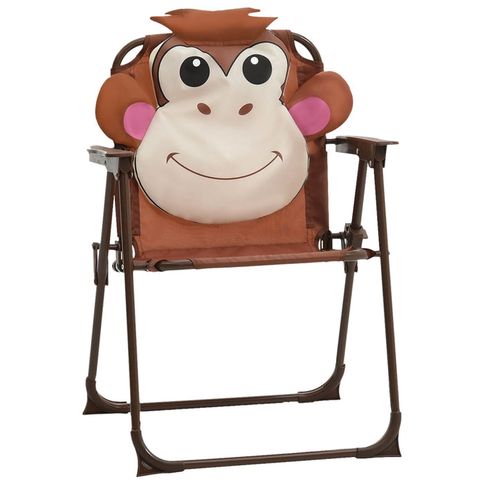 Gioco bistrot con parasole per bambini 3 pezzi marrone 02_0014491