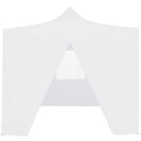 Gazebo Professionale Pieghevole 4 Pareti 3x3 m Acciaio Biancocod mxl 103647