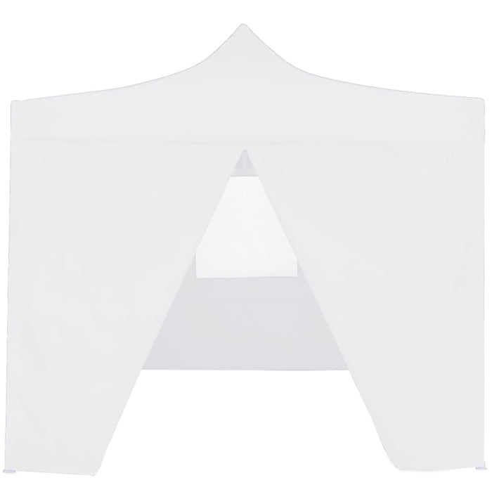 Gazebo Professionale Pieghevole 4 Pareti 3x3 m Acciaio Biancocod mxl 103647