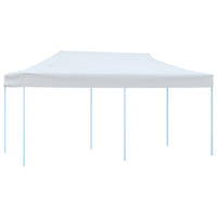 Tenda Pieghevole Pop-Up con Pareti Laterali 3x6m Acciaio Bianco 48863