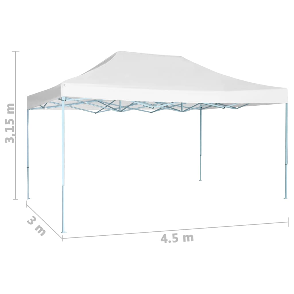 Tenda per Feste Pieghevole 3x4,5 m Bianca
