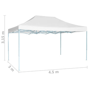 Tenda per Feste Pieghevole 3x4,5 m Bianca