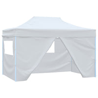 Tendone per Feste Pieghevole con 4 Pareti 3x4,5 m Bianco cod mxl 39829