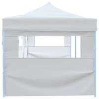 Tenda Pieghevole Pop-Up con 5 Pareti Laterali 3x9 m Bianca 48873