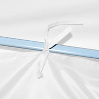 Tenda Pieghevole Pop-Up con 5 Pareti Laterali 3x9 m Bianca 48873