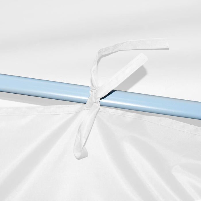 Tenda Pieghevole Pop-Up con 5 Pareti Laterali 3x9 m Bianca 48873