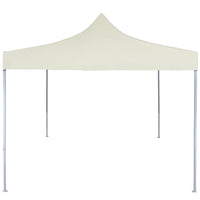 Gazebo Professionale Pieghevole 2x2 m in Acciaio Crema 48880