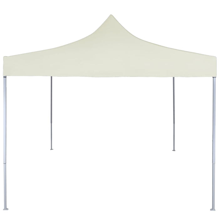 Gazebo Professionale Pieghevole 2x2 m in Acciaio Crema 48880