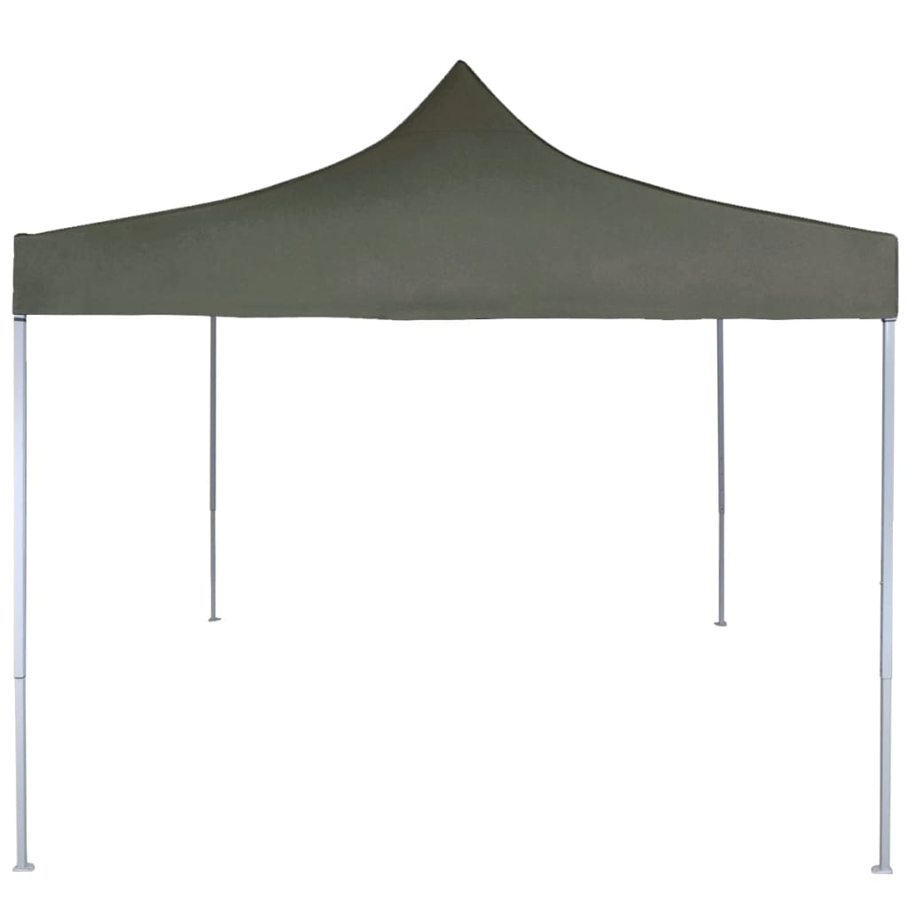 Gazebo Professionale Pieghevole 2x2m in Acciaio Antracite 48883